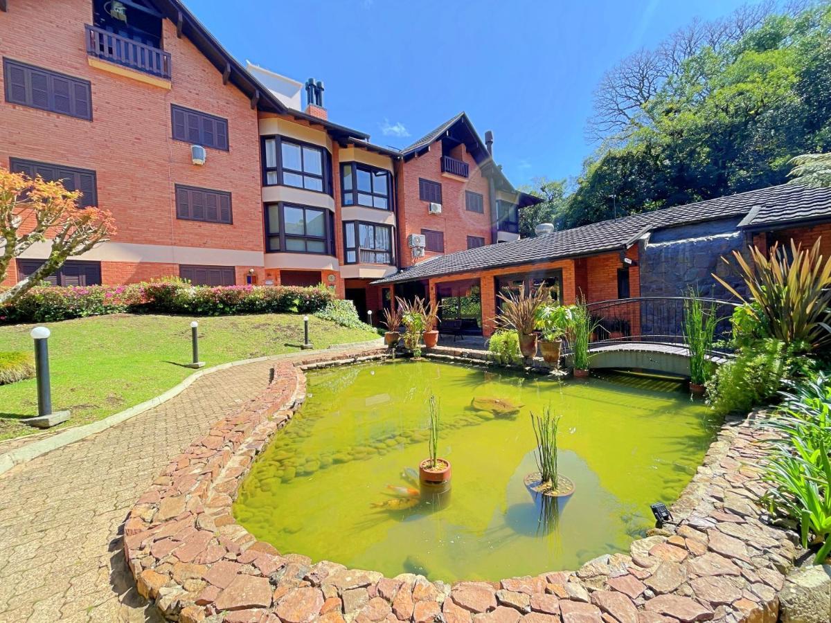 Aconchegante Apto 3 Dorm. Com Piscina Aquecida Gramado Ngoại thất bức ảnh